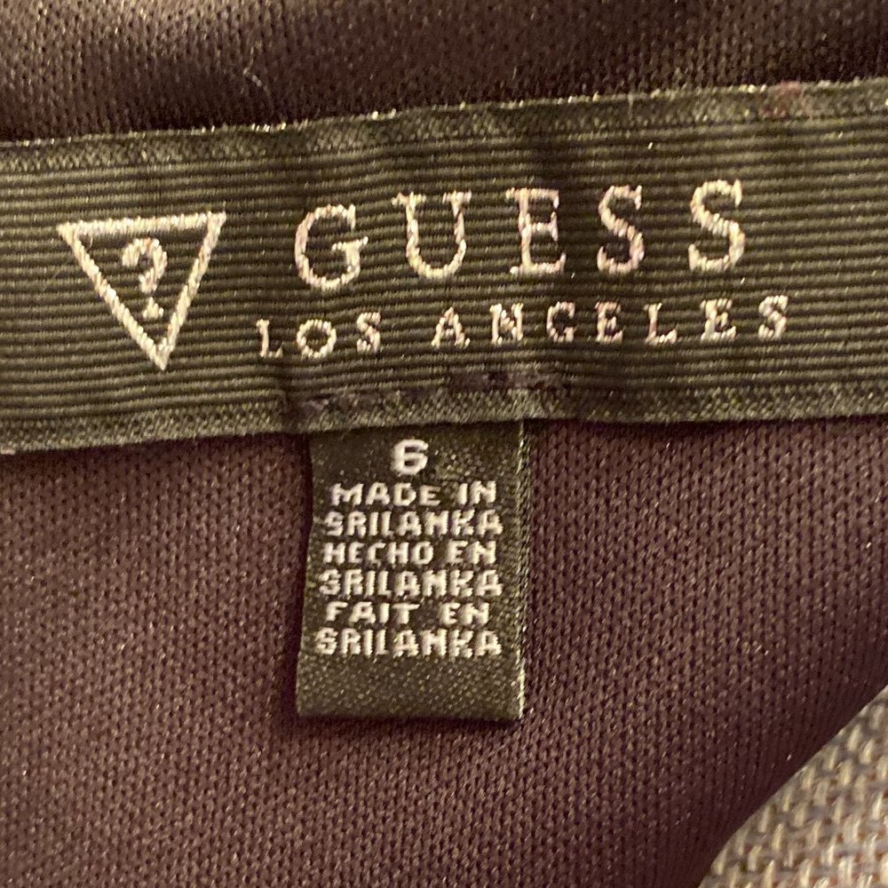 Guess Floral Tropical Bodycon Dress Size 6 EUC - Picture 6 of 6